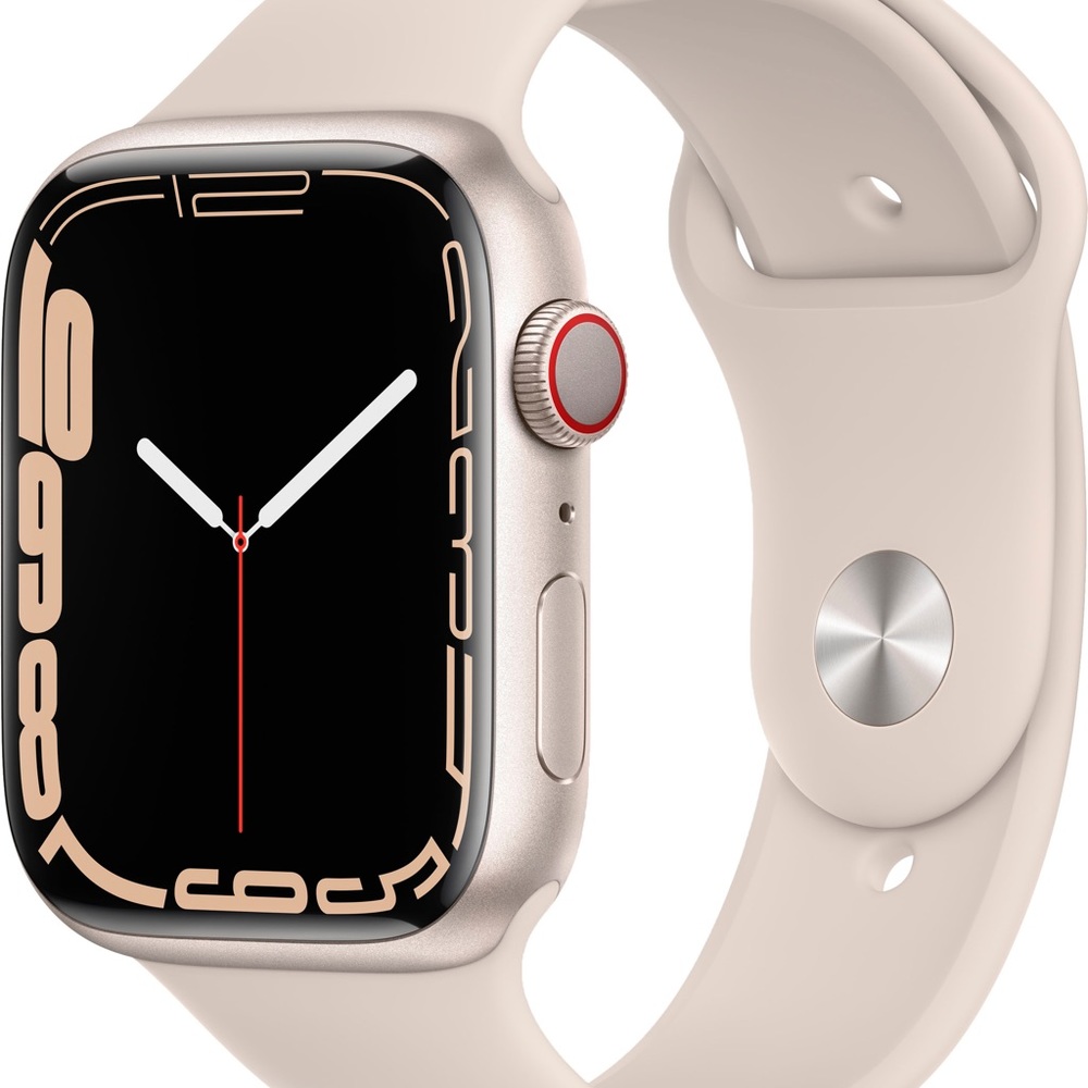 Apple Watch Series 7 45 mm GPS + Cellular in Starlight (Verizon)